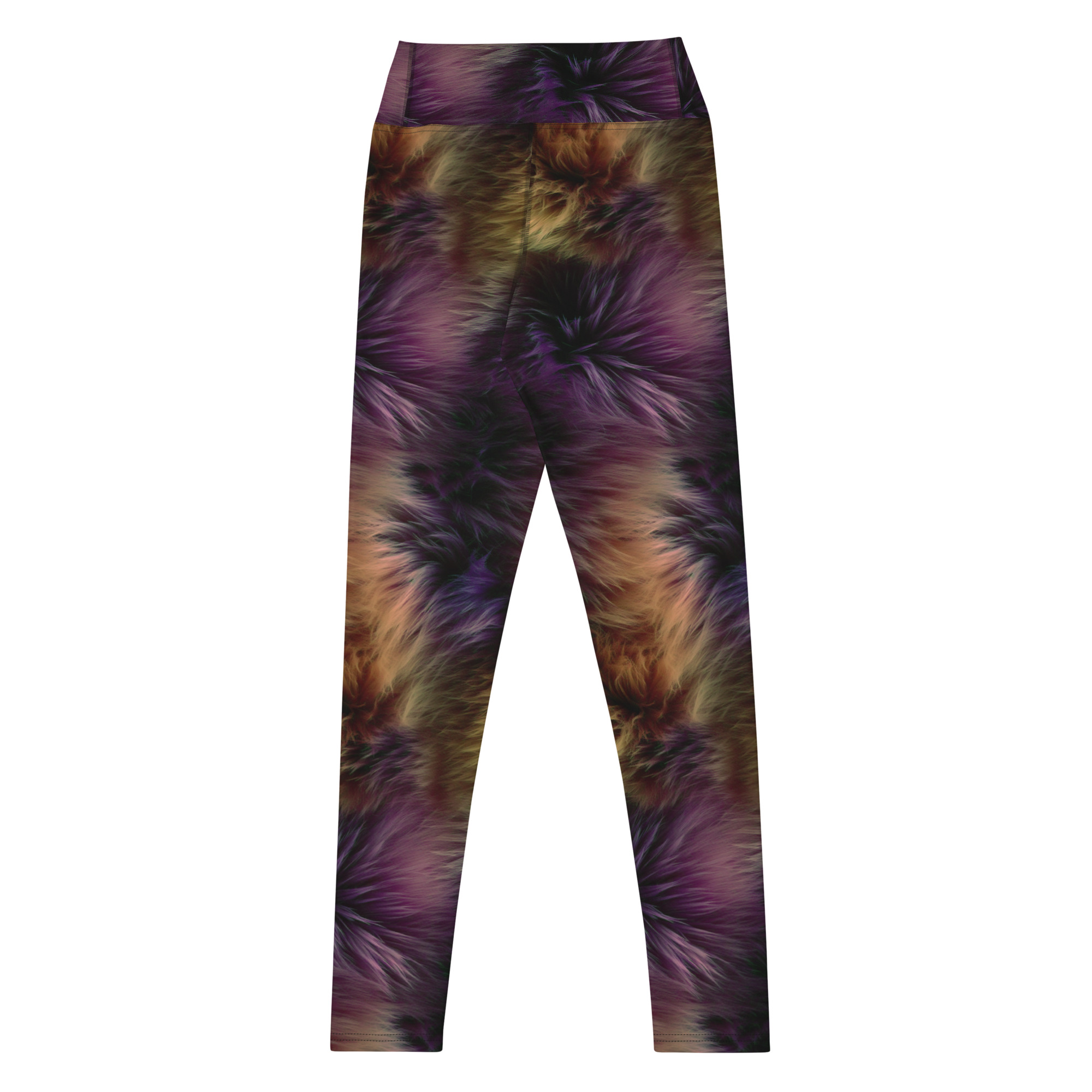 Dark Multicolor Fur Leggings - Image 4