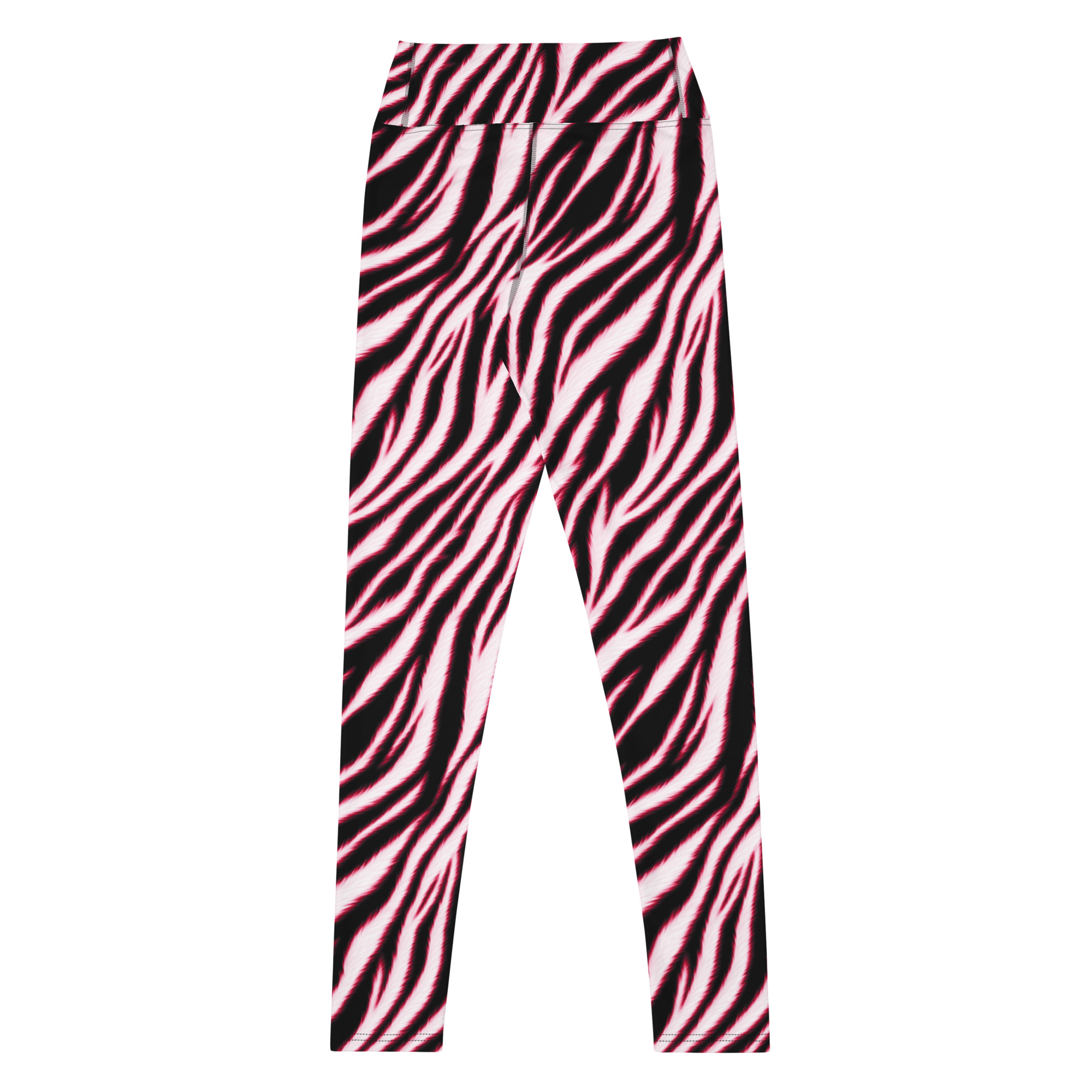 Electric Red Zebra Leggings - Image 4