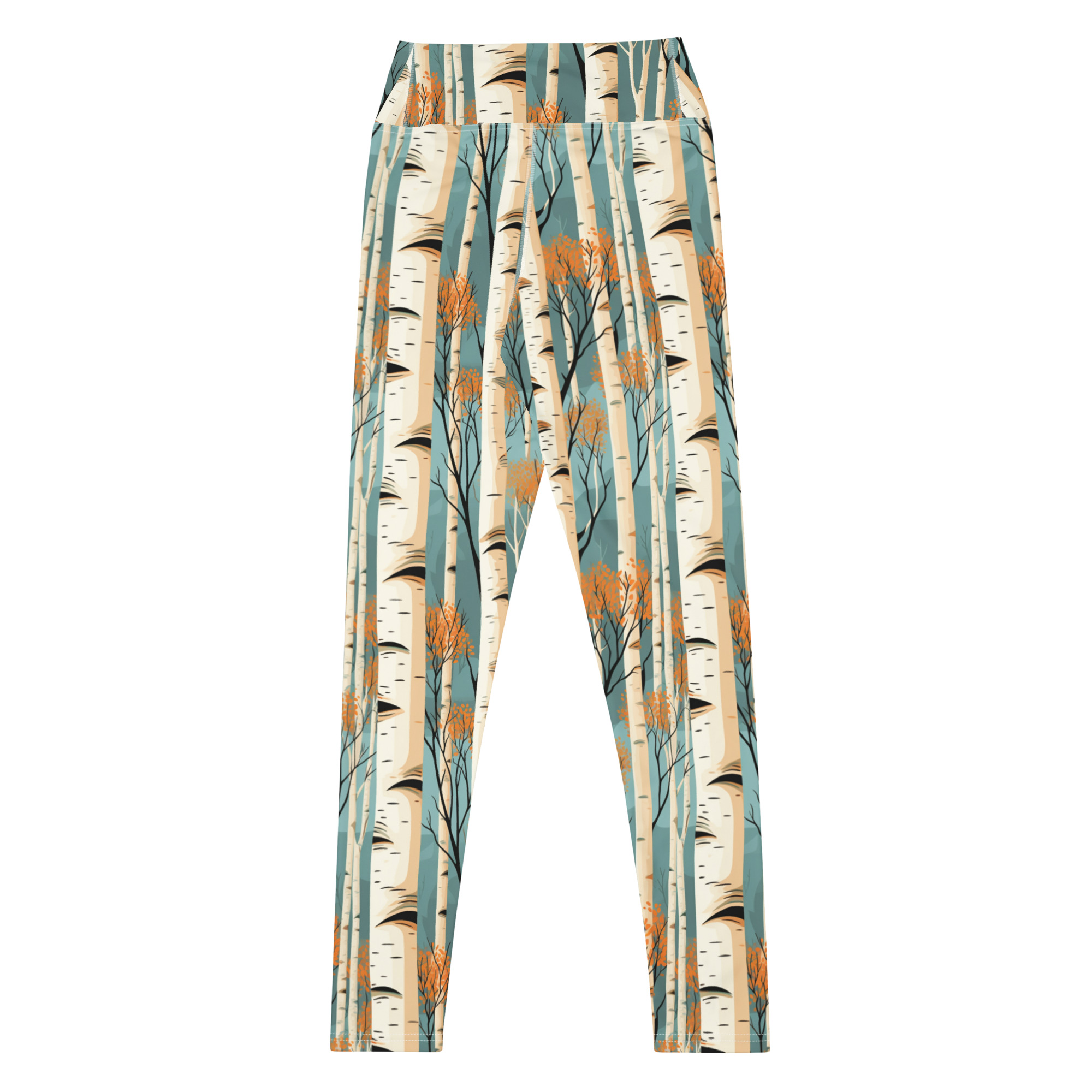 Aspen With Turquoise & Orange Leggings - Image 4