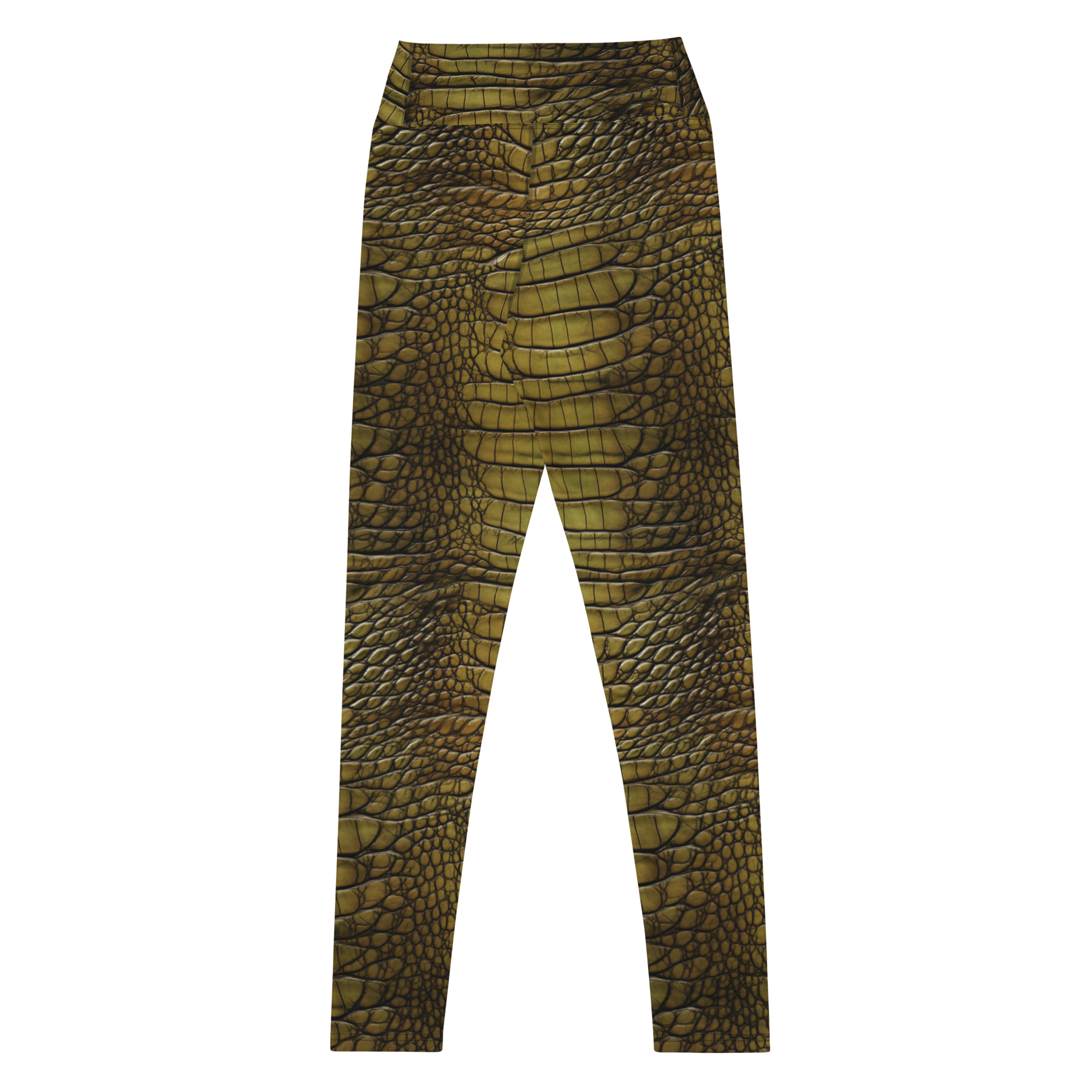 Green Crocodile or Alligator Leggings - Image 4