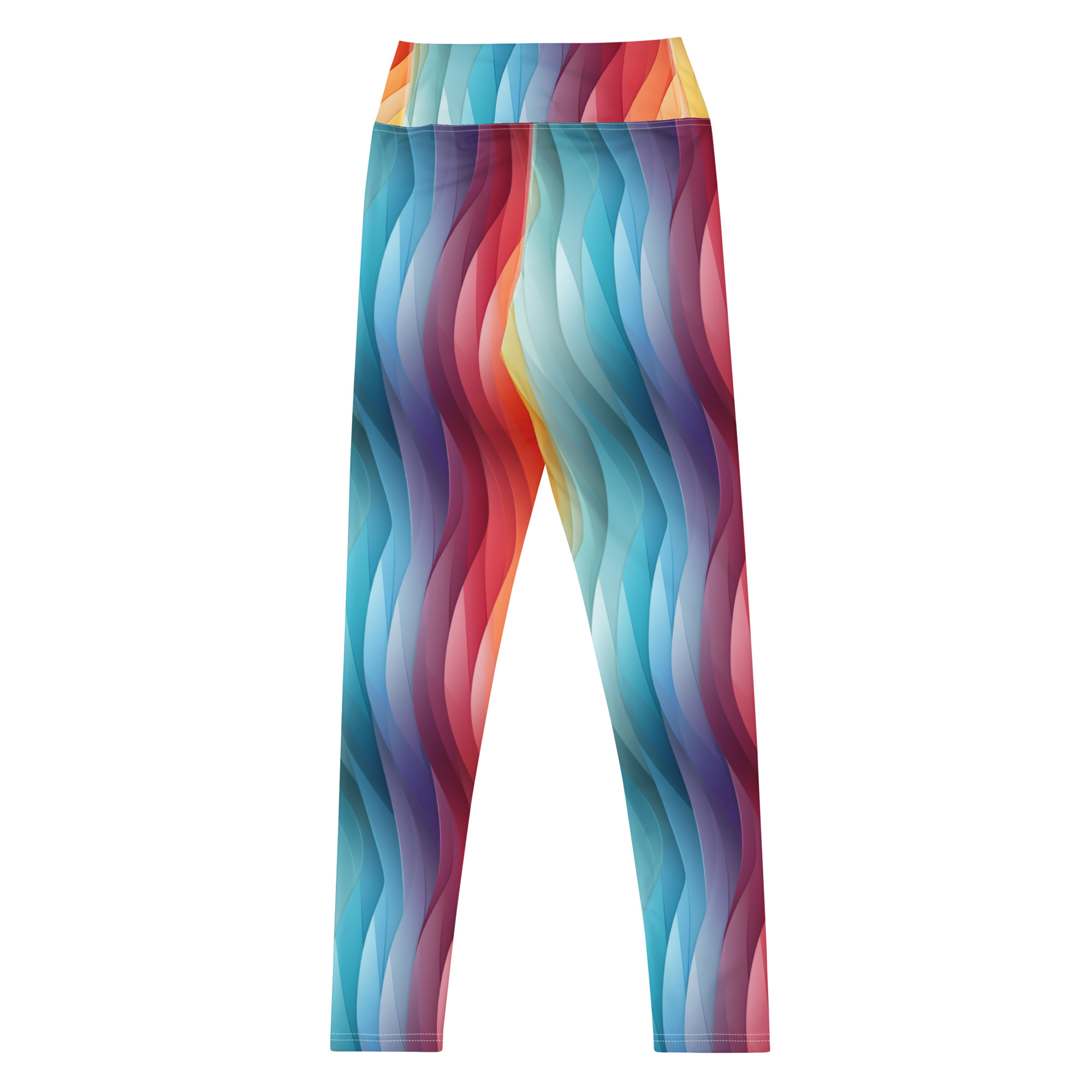 Wavy Rainbow Layers Leggings - Image 4