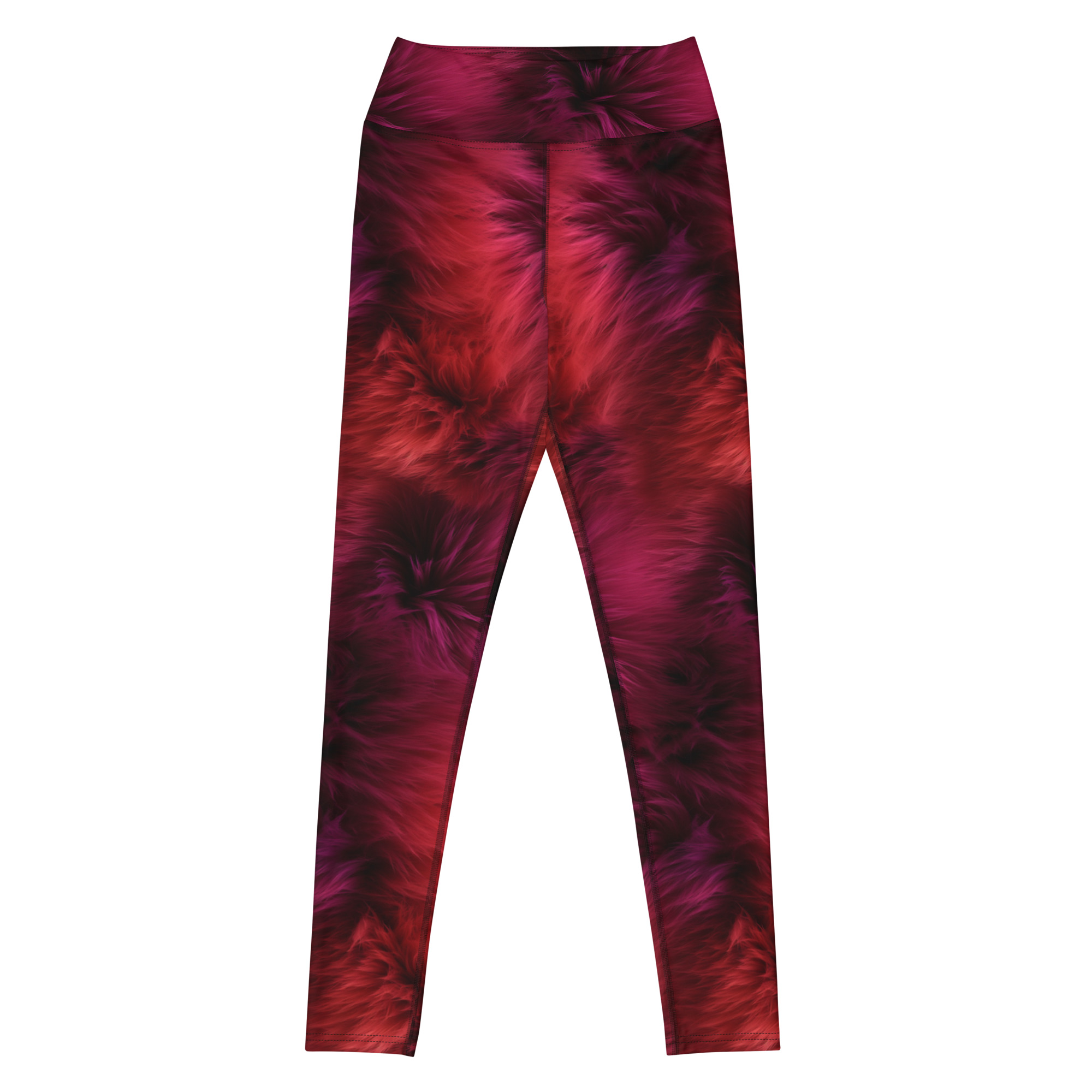 Magenta Fur Leggings - Image 3