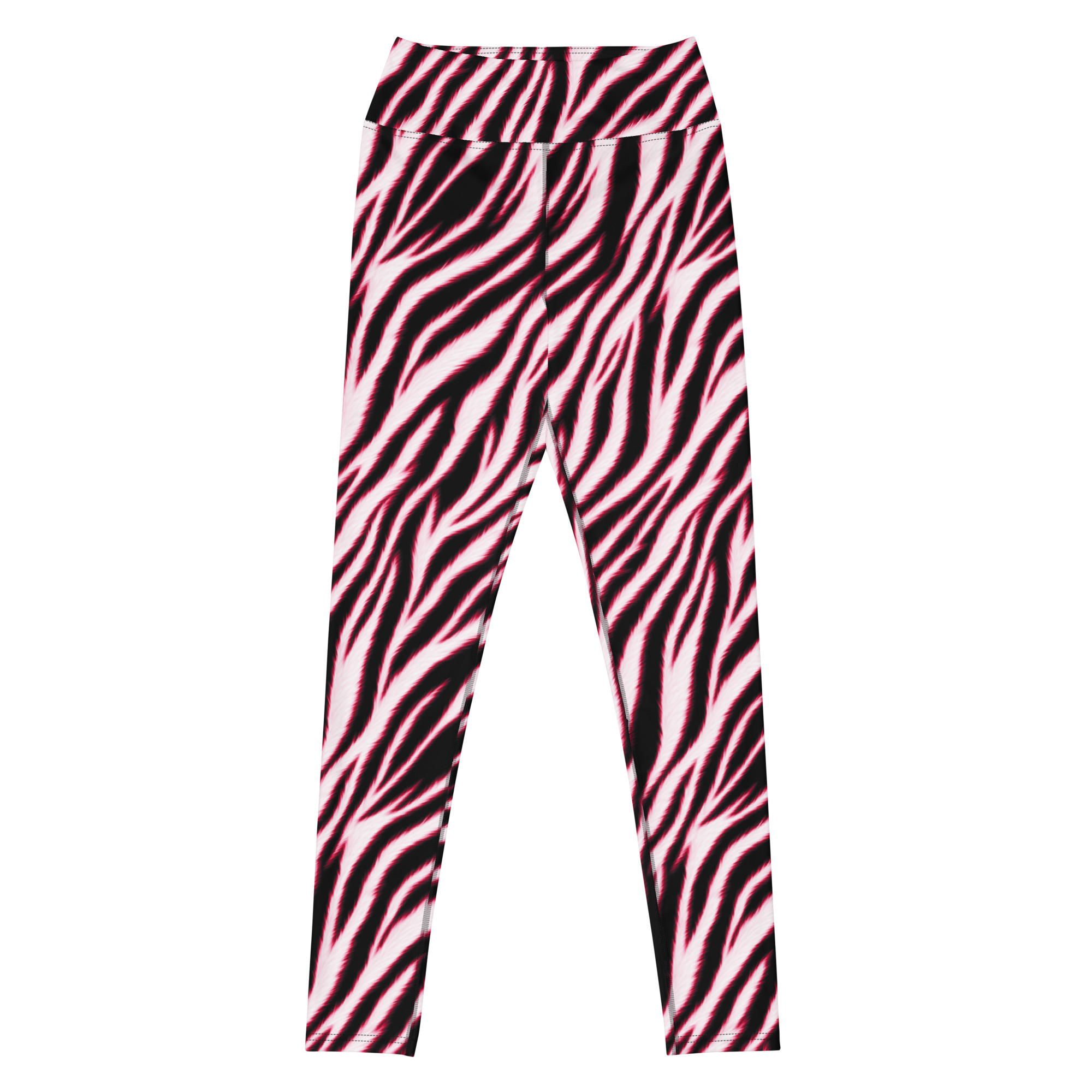 Electric Red Zebra Leggings - Image 3