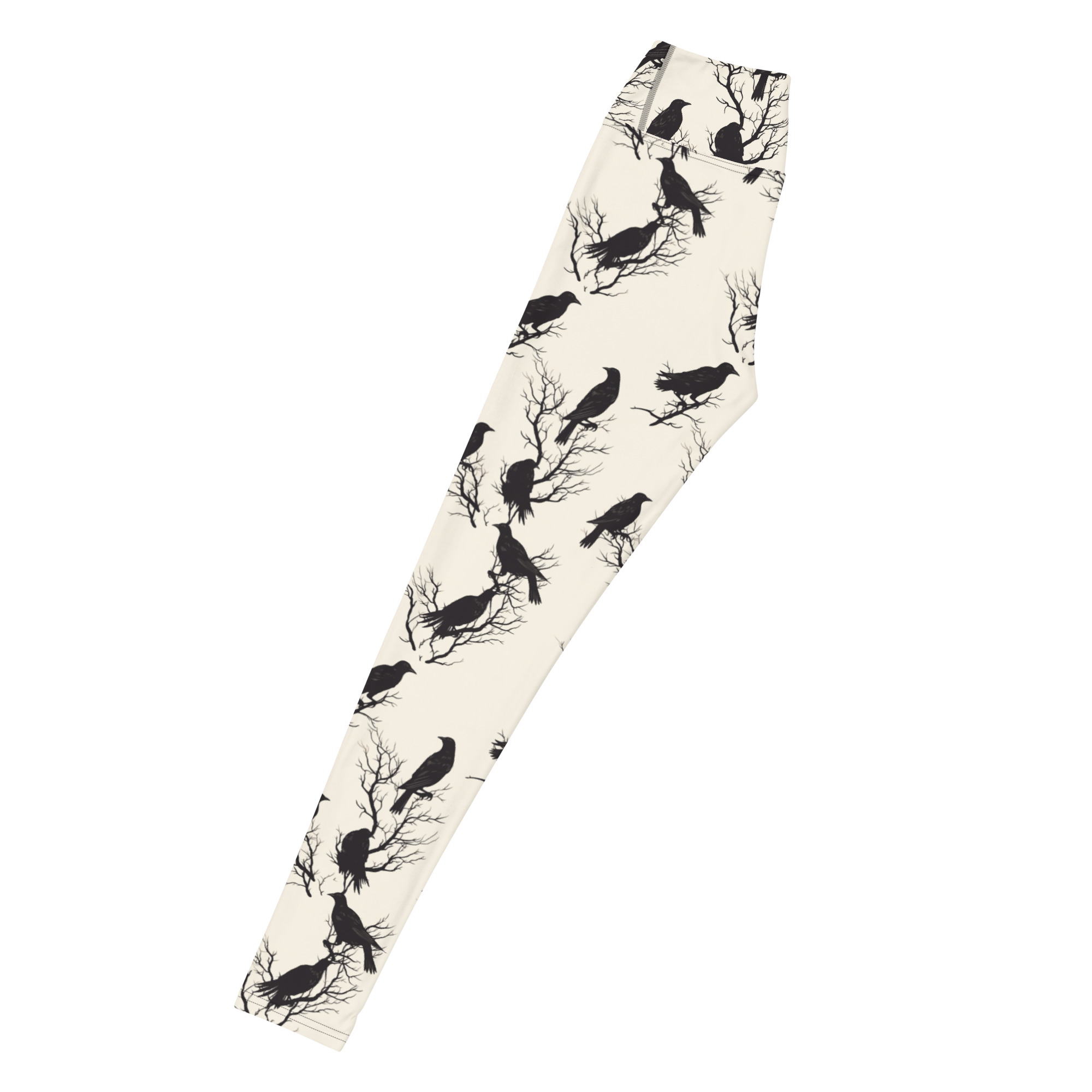 Crows On Bare Branches Leggings - Image 5