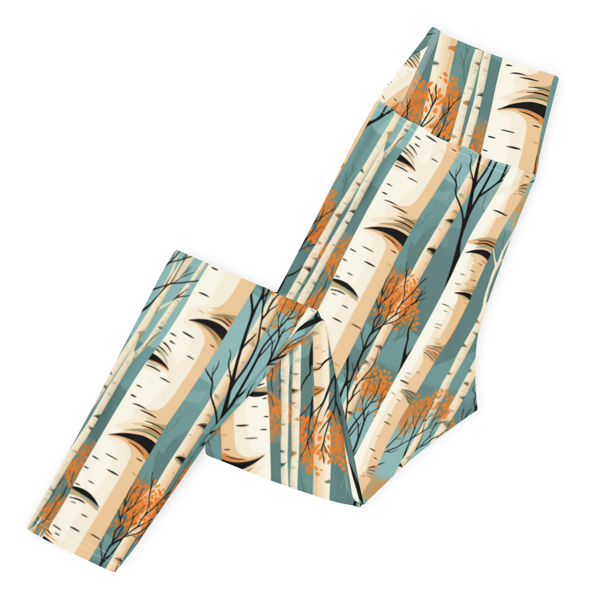 Aspen With Turquoise & Orange Leggings - Image 6