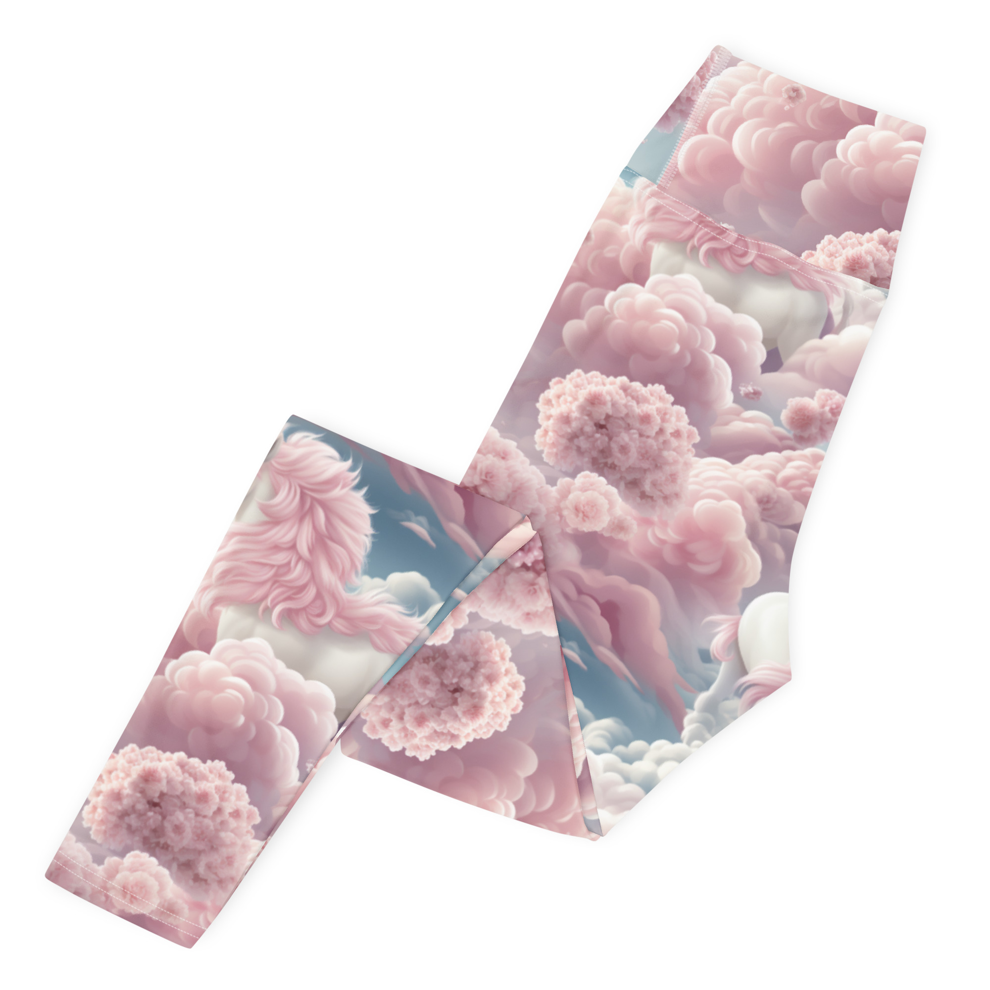 Fluffy Horses In The Clouds Leggings - Image 6