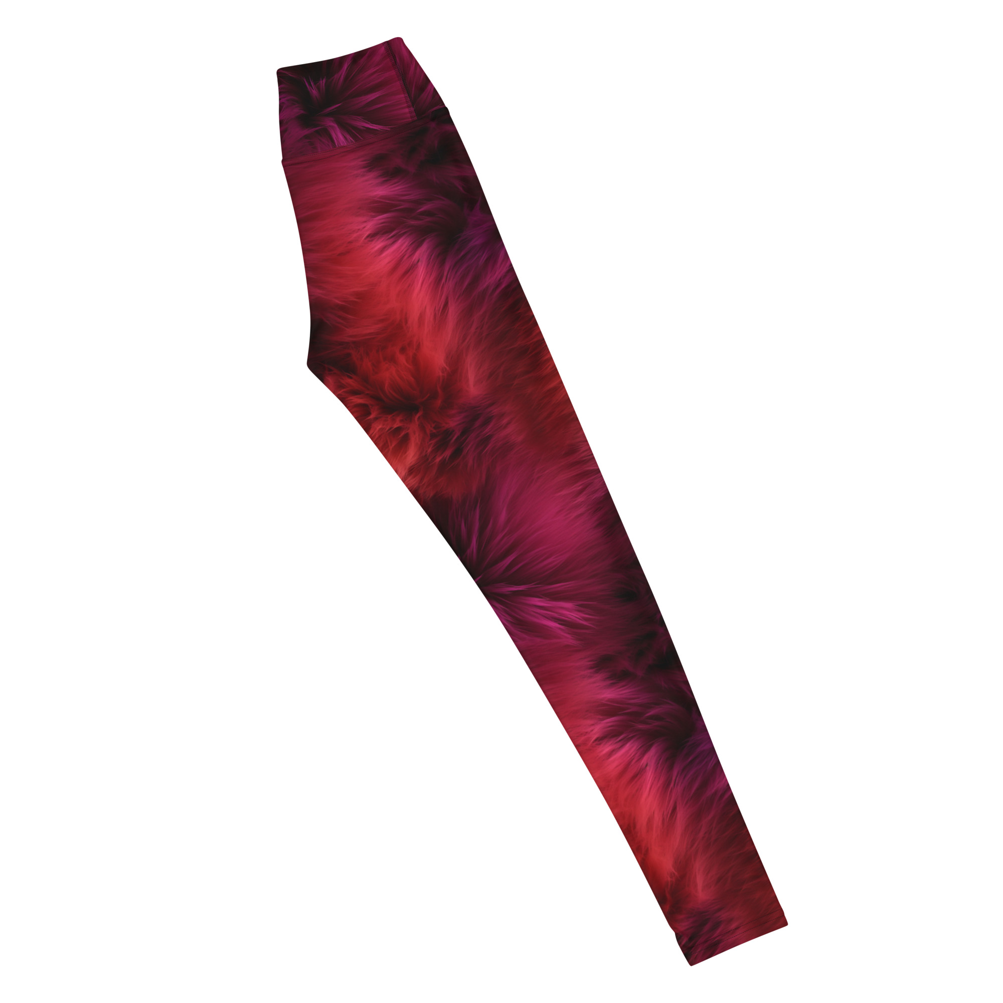 Magenta Fur Leggings - Image 7