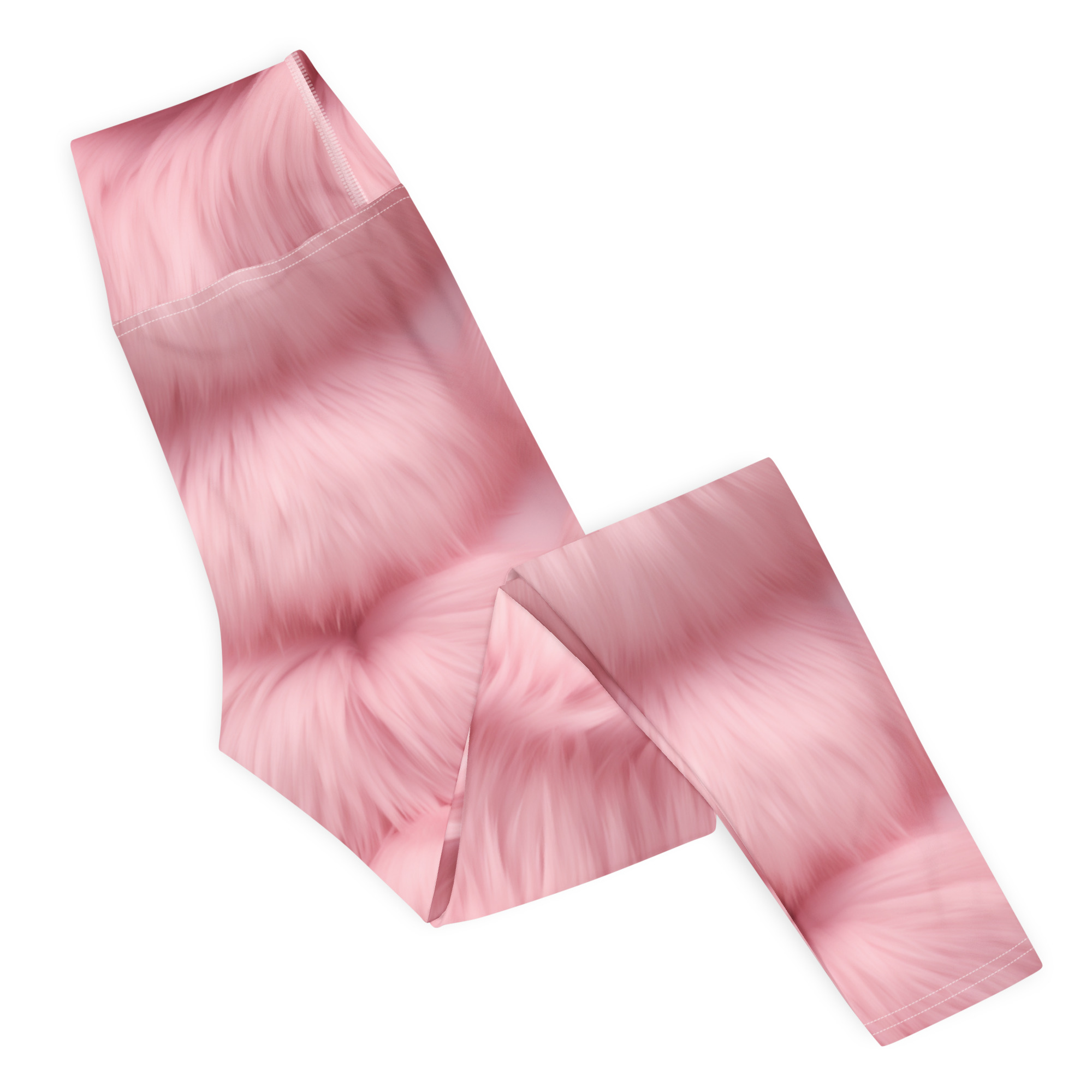 Bumpy Pink Fur Leggings