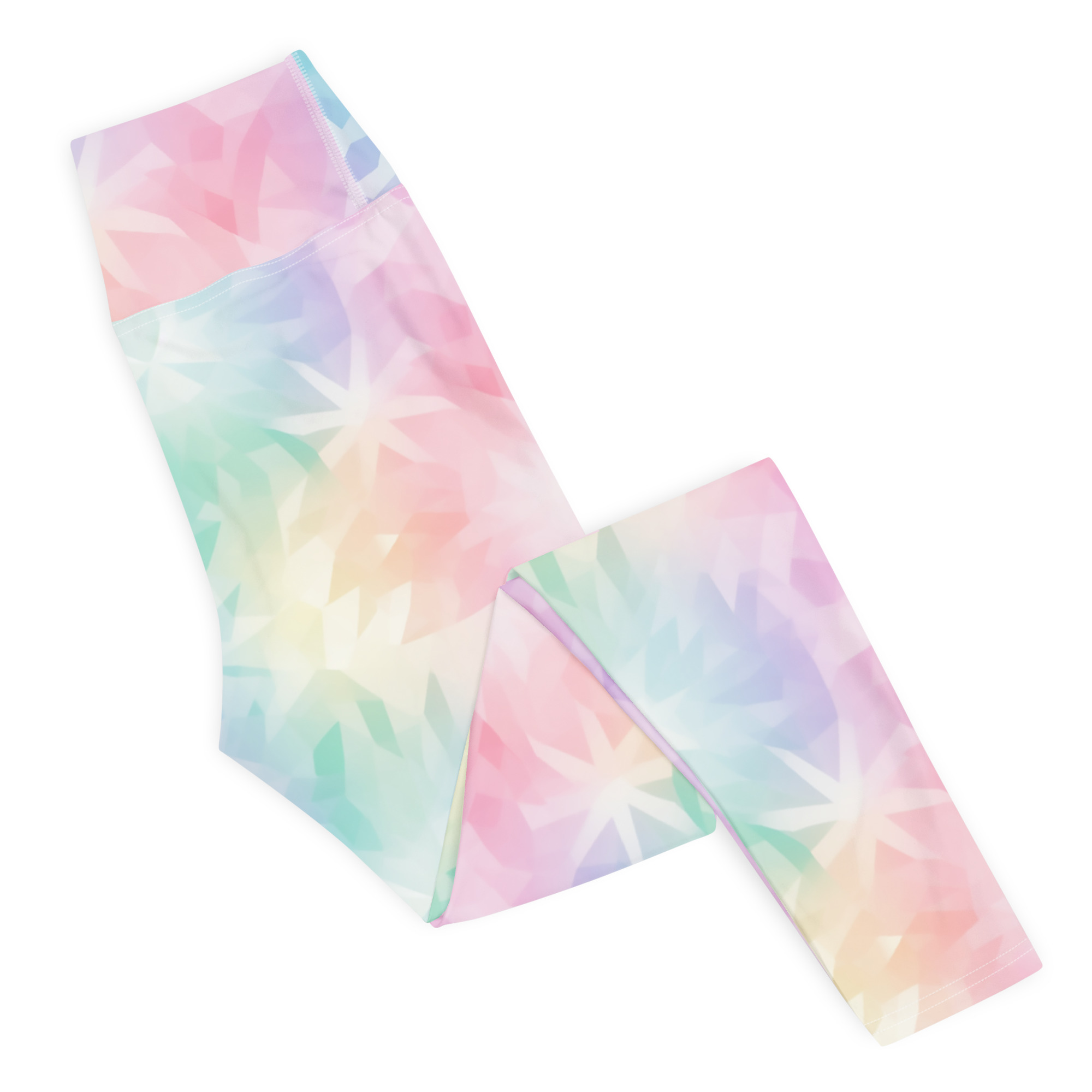 Pastel Geometrical Stained Glass Leggings