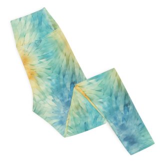 Green & Yellow Stained Glass Leggings