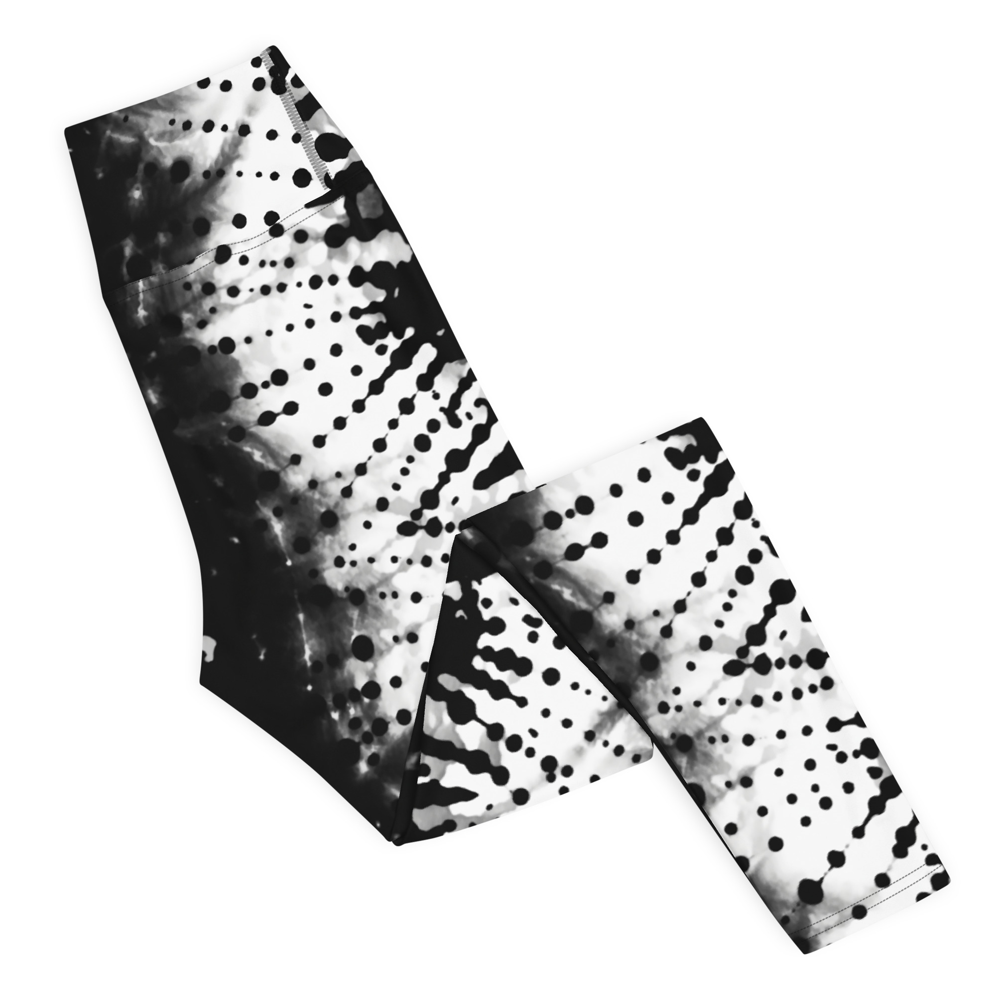 Black & White Ink Stripes Leggings