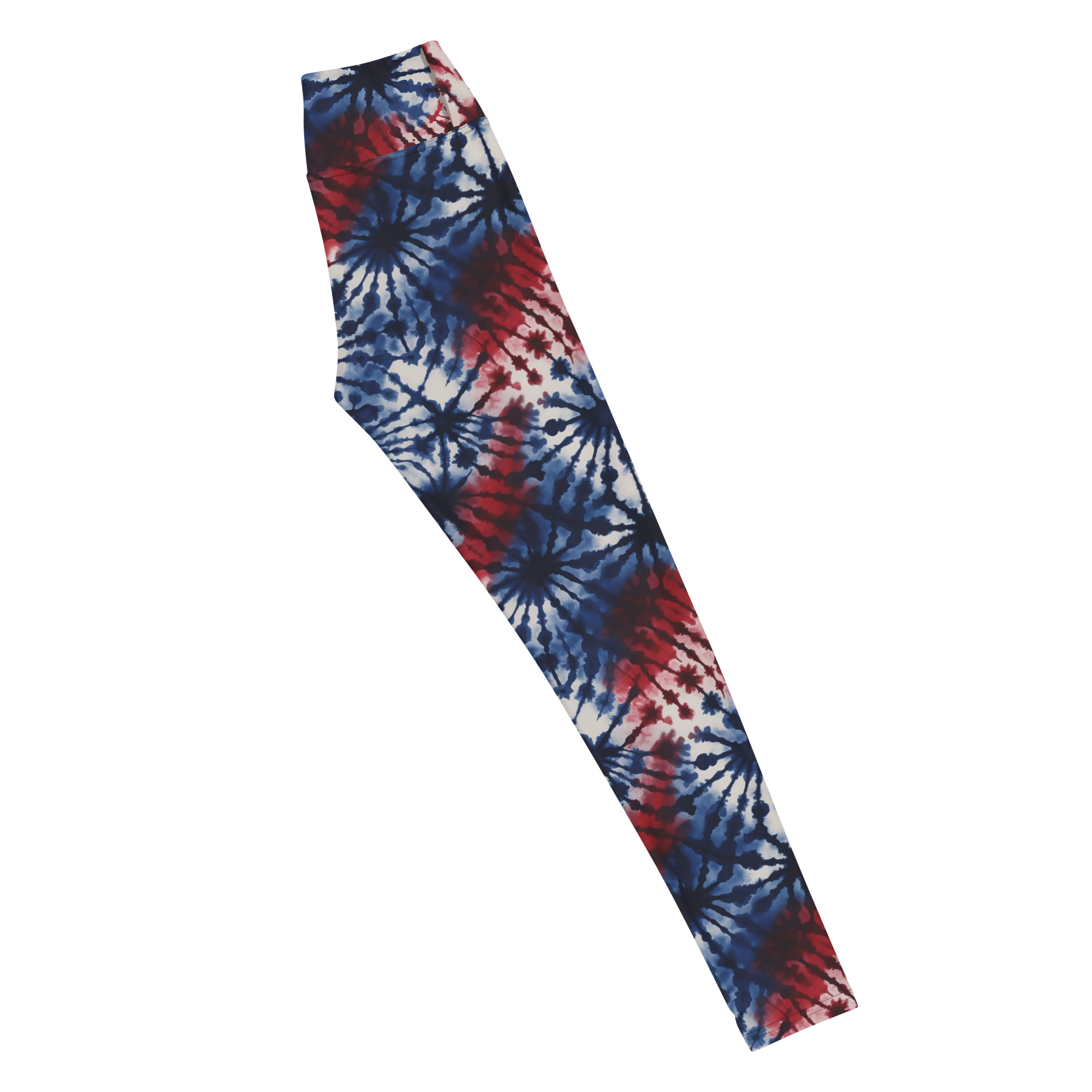 Red White & Blue Tie Dye Leggings - Image 7