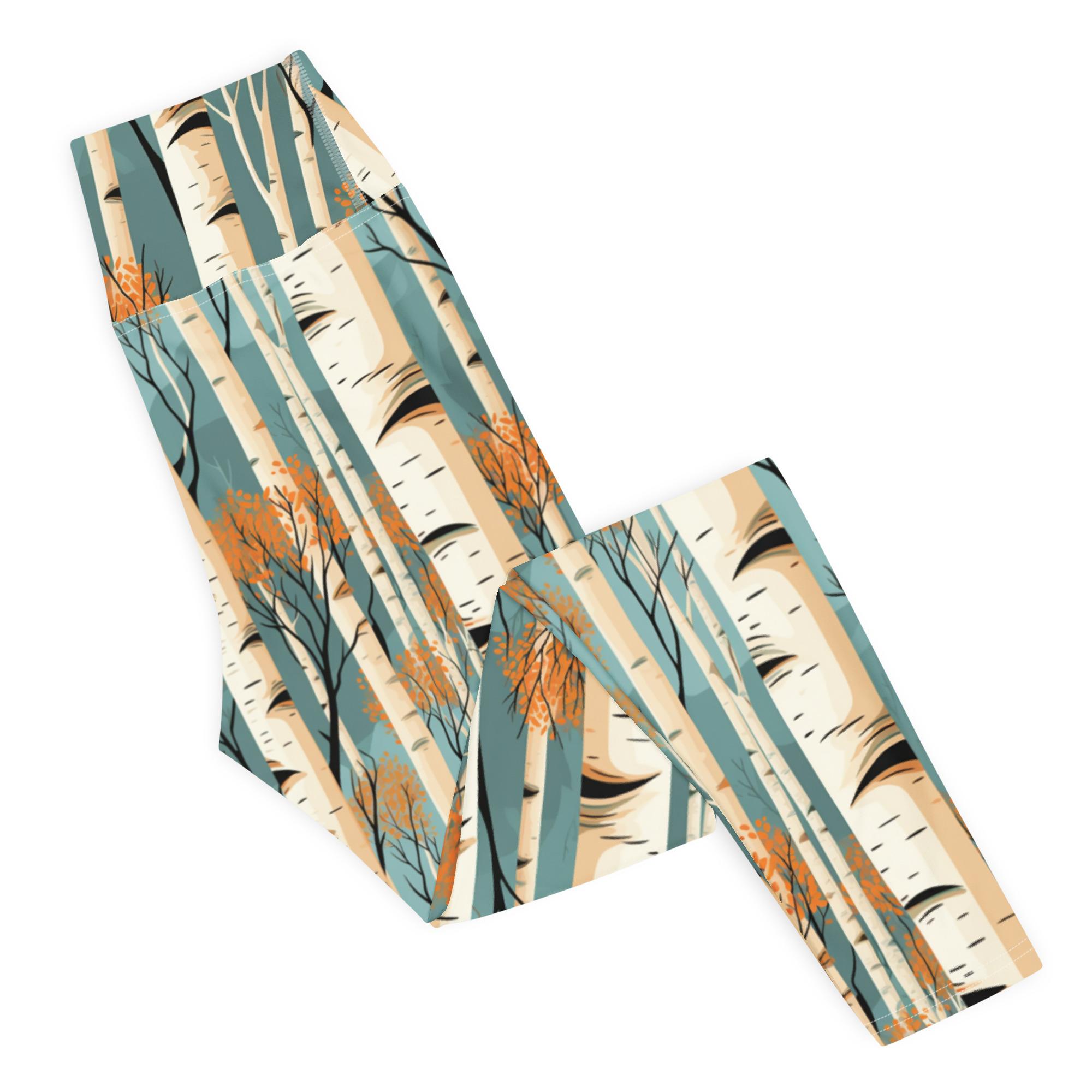 Aspen With Turquoise & Orange Leggings