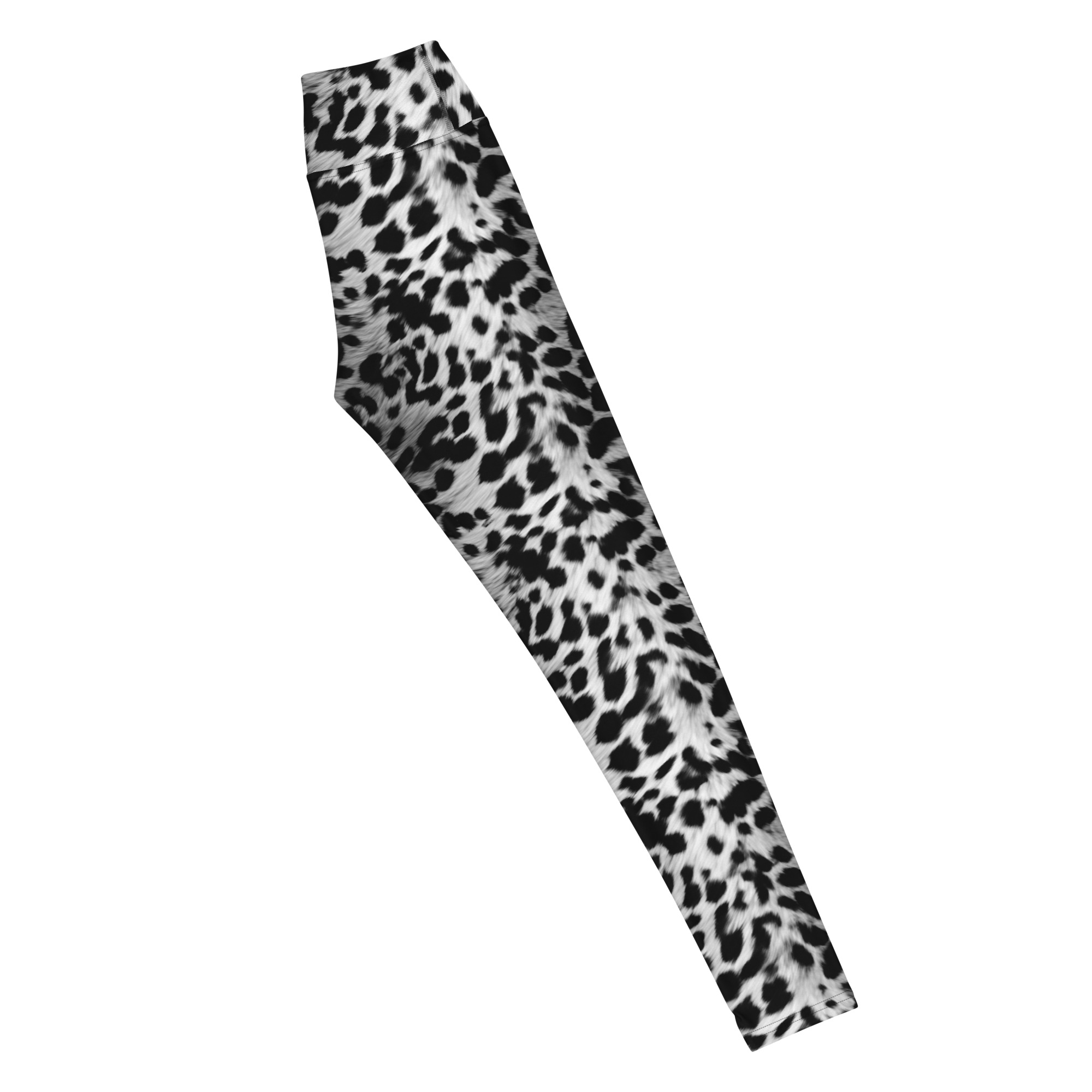 White Leopard Fur Leggings - Image 7
