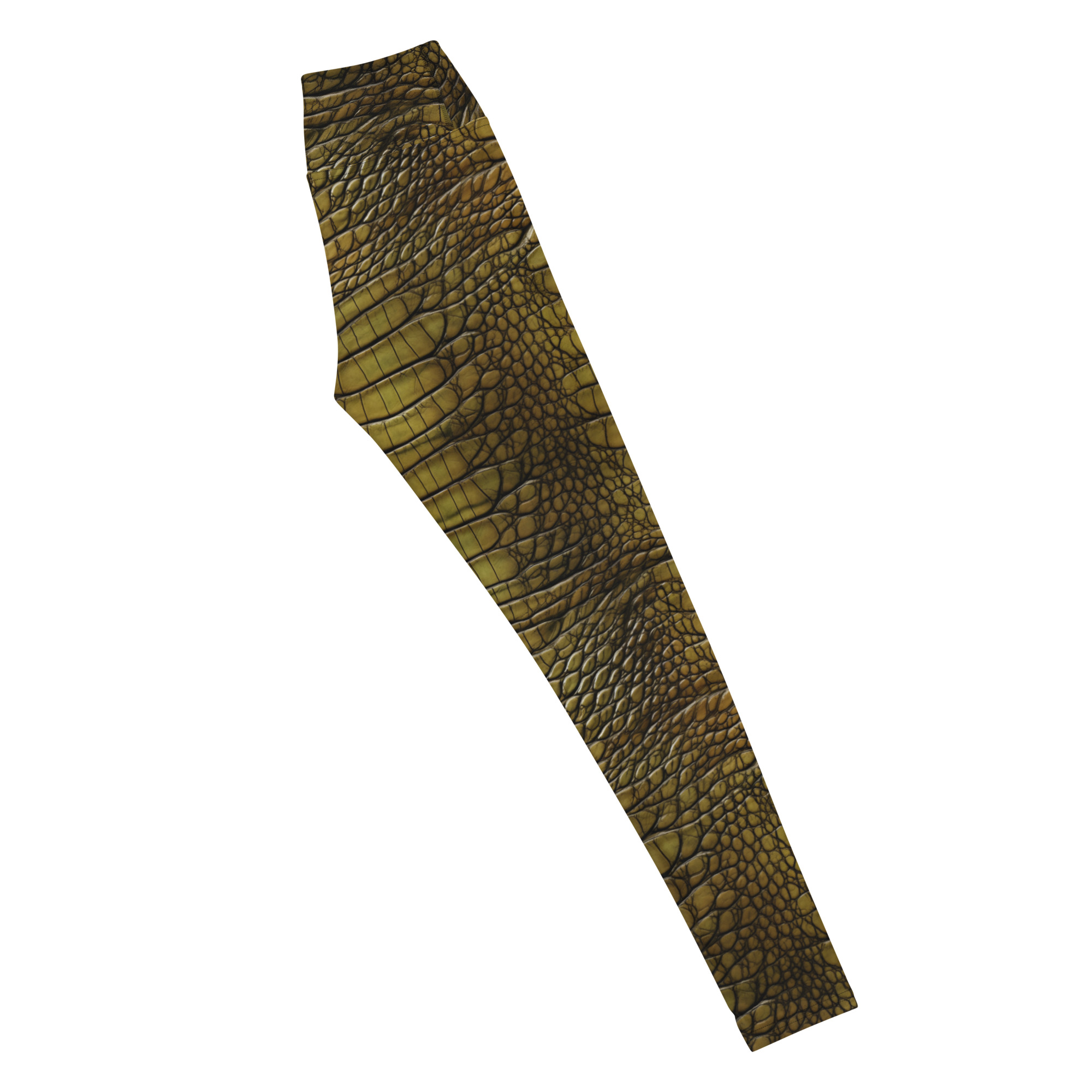 Green Crocodile or Alligator Leggings - Image 7