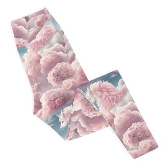 Fluffy Horses In The Clouds Leggings