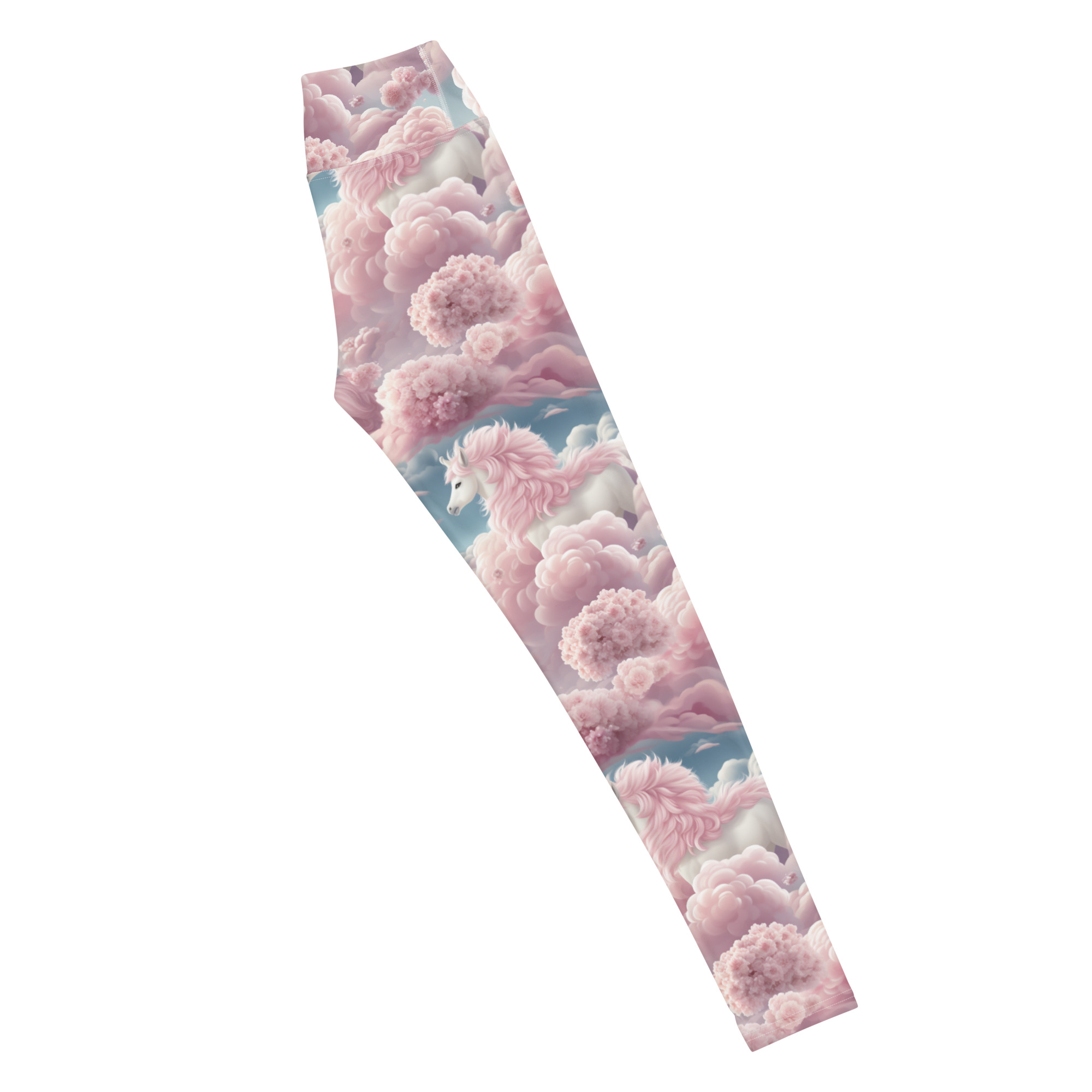 Fluffy Horses In The Clouds Leggings - Image 7