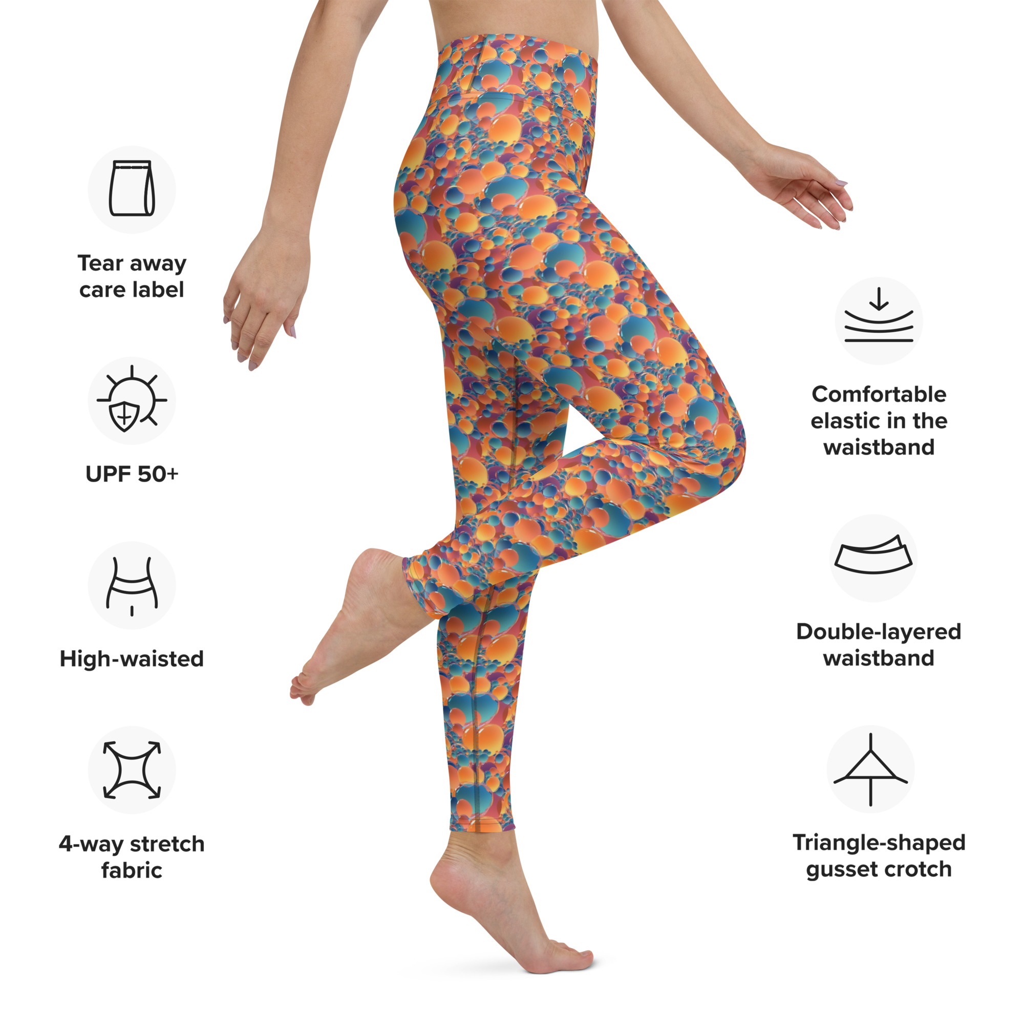 Vivid Bubbles Leggings - Image 2