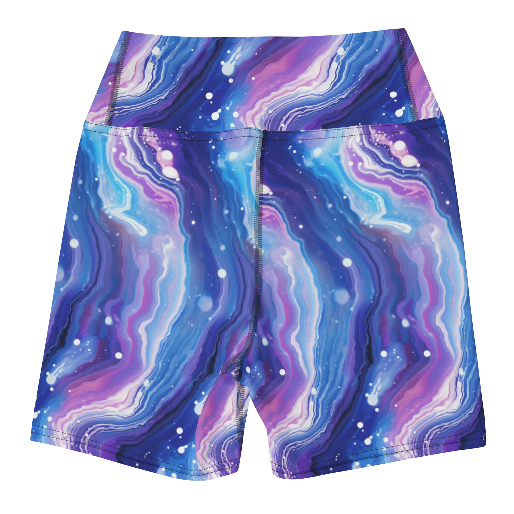 Blue & Purple Geode Shorts - Image 3