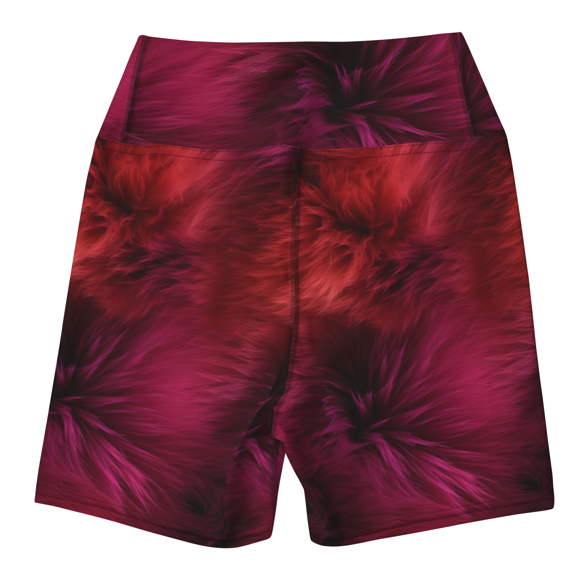 Magenta Fur Shorts - Image 3
