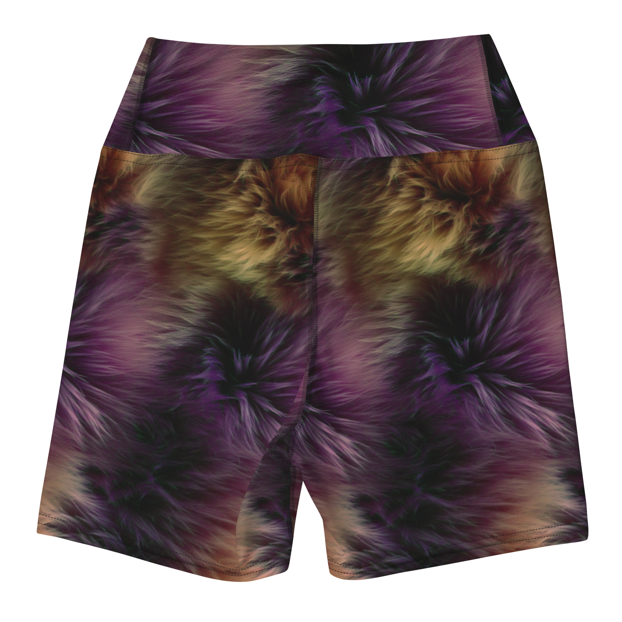 Dark Rainbow Fur Shorts - Image 3