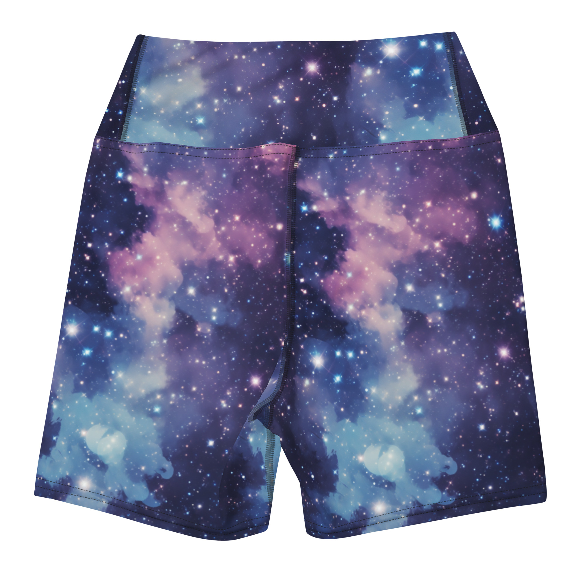 Space Nebulas Yoga Shorts - Image 4