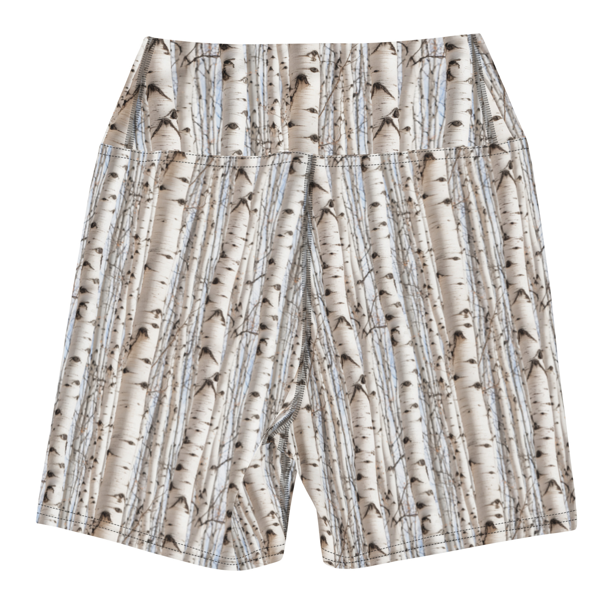 White Aspen Yoga Shorts - Image 4