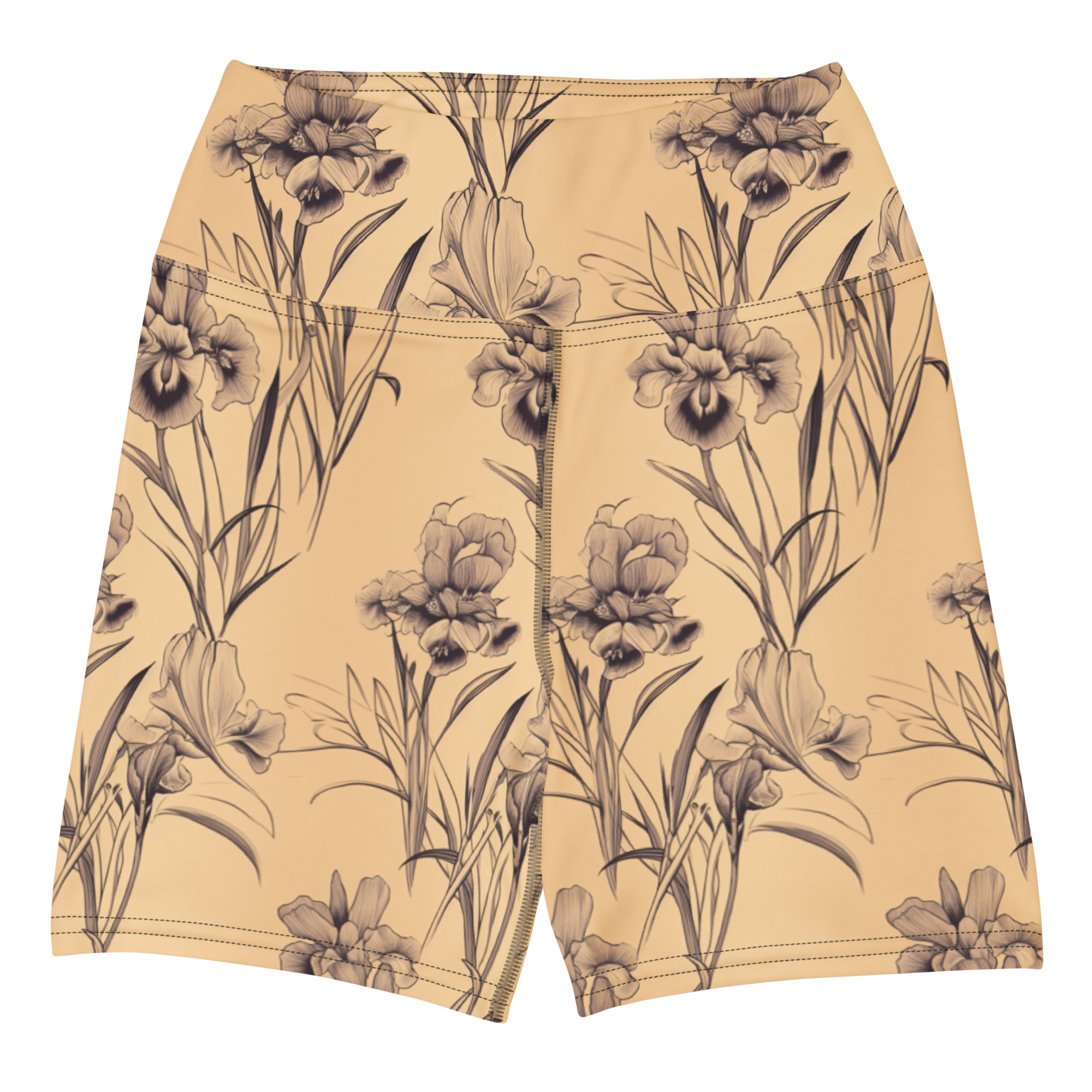 Irises 1 Yoga Shorts