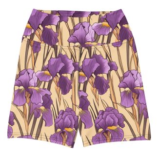 Irises 2 Yoga Shorts