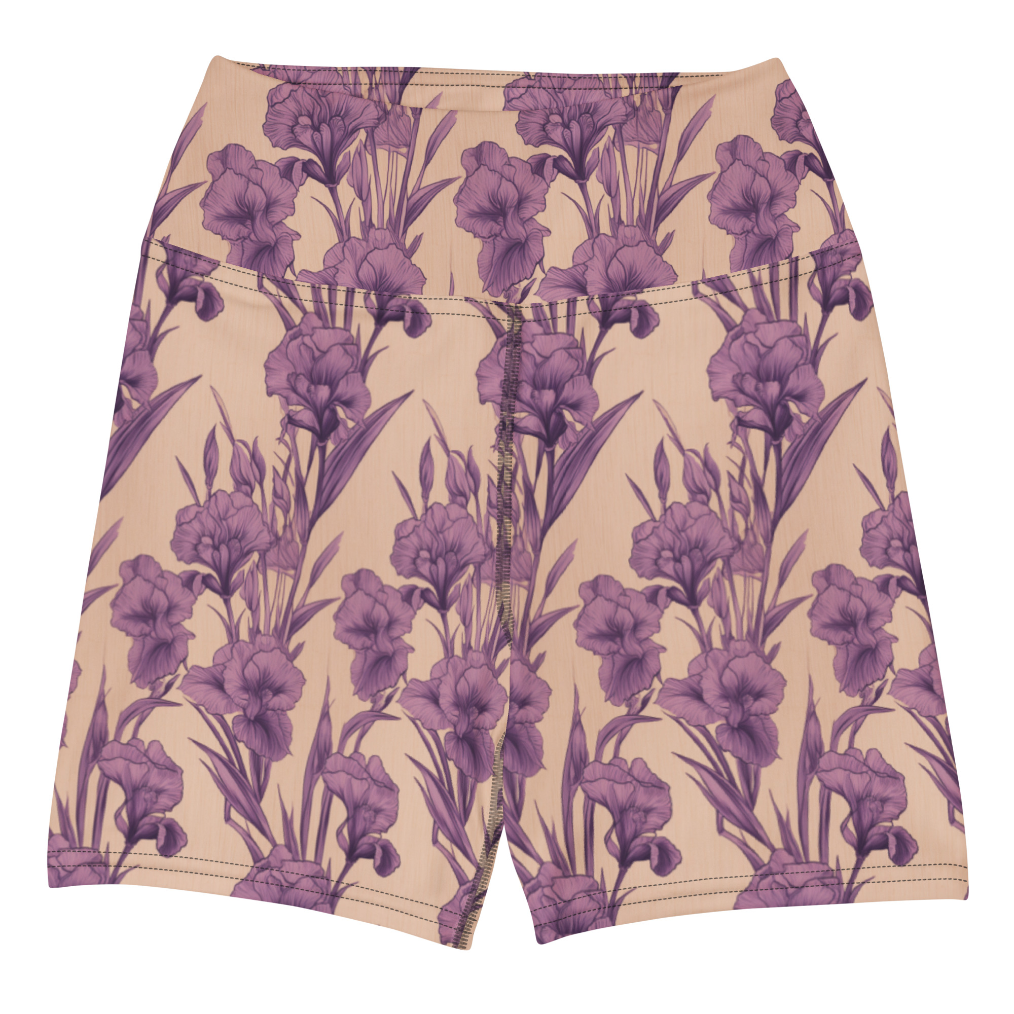 Irises 3 Yoga Shorts